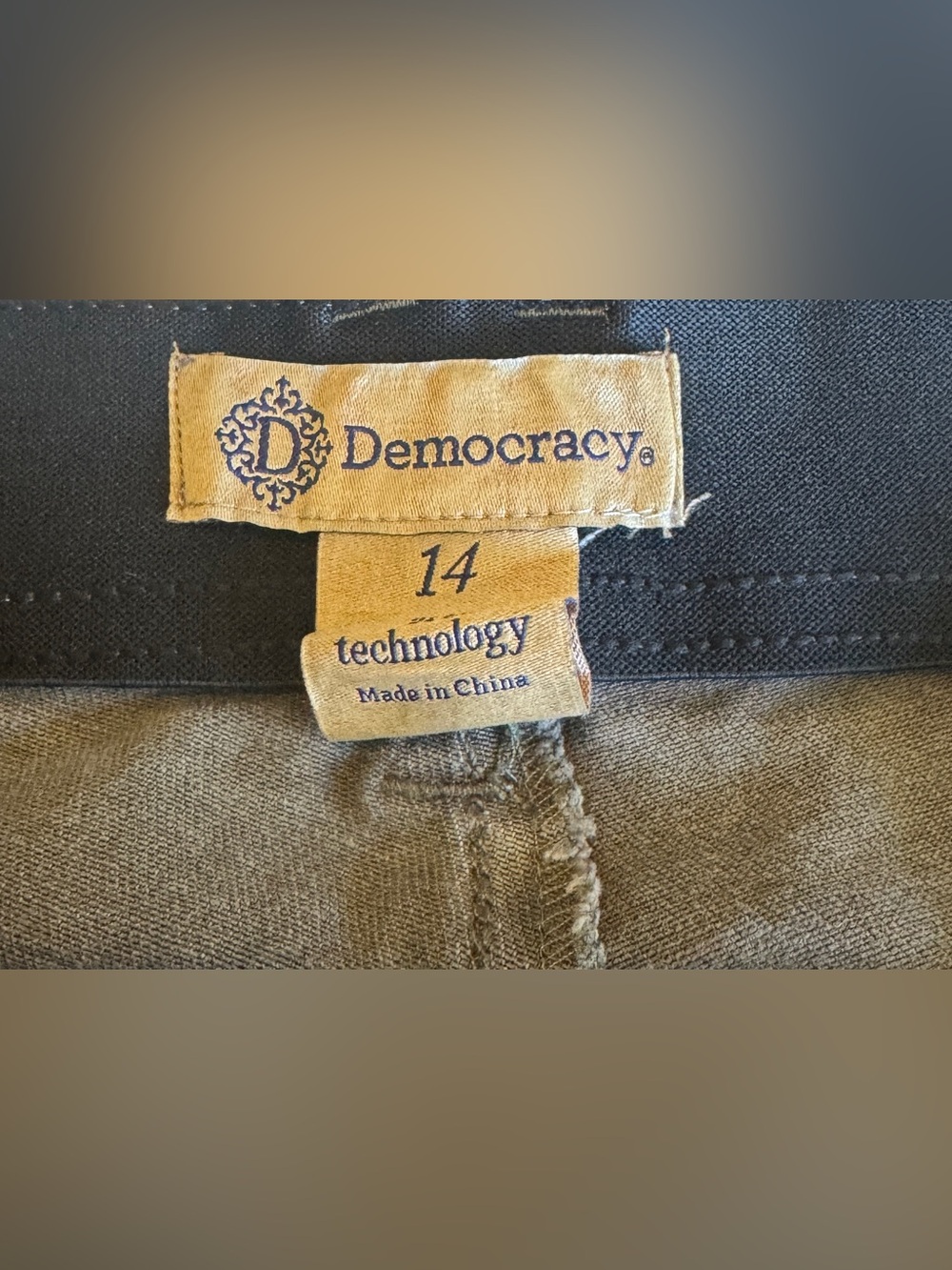 Democracy Ab Solution High Rise Straight Leg Jeans Grey Womens Size 14 Stretch - Picture 3 of 3